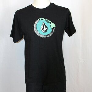 Volcom Black Hawaiian Islands T-Shirt Medium